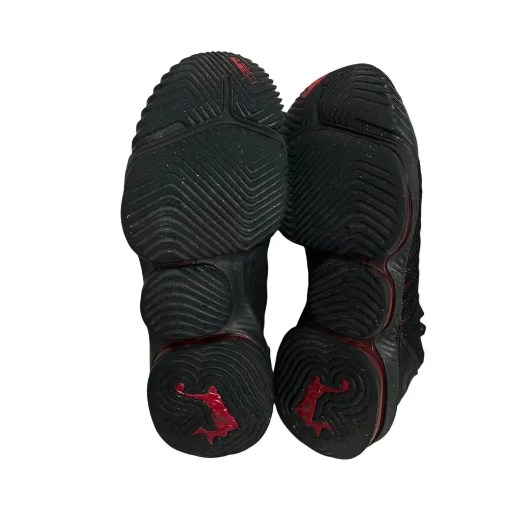 Nike LeBron 16 Fresh Bred 2018 Black & University Red‎ AO2588-00 Sz 9.5